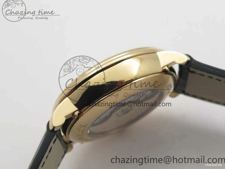 1228 Villeret 6654 RG Complicated Function OMF 1:1 Best Edition White Texture Dial On Leather Strap A Bright 8105